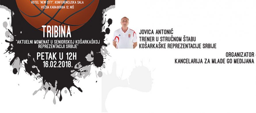 Jovica Antonić na tribini o košarci u Nišu